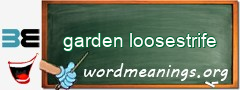 WordMeaning blackboard for garden loosestrife